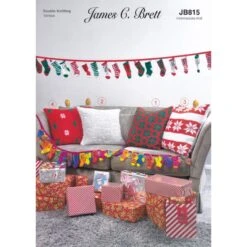 Knitting Pattern James C Brett JB815 DK Christmas Decorations Pillow Advent