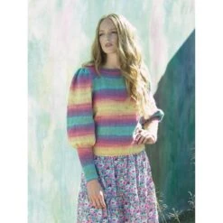 Knitting Pattern James C Brett JB817 Balloon Sleeve Jumper Pattern Shhh DK