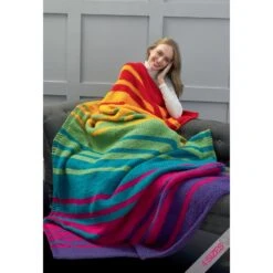 Knitting Pattern James C Brett JB843 Blankets Pattern Top Value Super Chunky