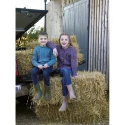 Knitting Pattern James C Brett JB855 Kids Jumper Cardigan Pattern Croftland Aran