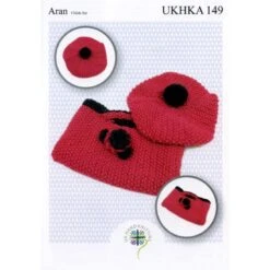 Knitting Pattern James C Brett UKHKA149 Aran Bobble Hat & Bag