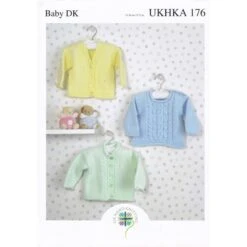 Knitting Pattern James C Brett UKHKA176 DK Jumper & Cardigan