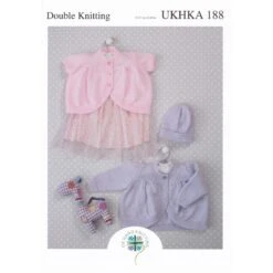 Knitting Pattern James C Brett UKHKA188 DK Cardigan & Hats