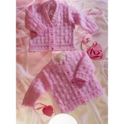 Knitting Pattern James C Brett UKHKA19 DK Baby Cardigan