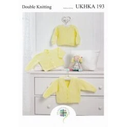 Knitting Pattern James C Brett UKHKA193 DK Cardigan & Jumper