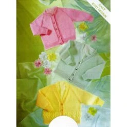 Knitting Pattern James C Brett UKHKA4 4 Ply Baby Cardigans