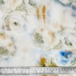 Linen Viscose Blend Fabric Superior Softness Andrea Floral Flower 142cm Wide -OHSEWCRAFTY linen viscose blend fabric superior softness andrea floral flower 142cm wide 1