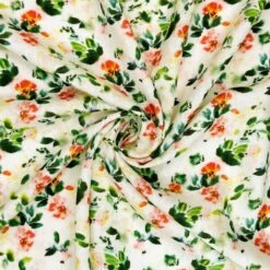 Linen Viscose Blend Fabric Superior Softness Beatrice Floral Soft 142cm Wide -OHSEWCRAFTY linen viscose blend fabric superior softness beatrice floral soft 142cm wide 1