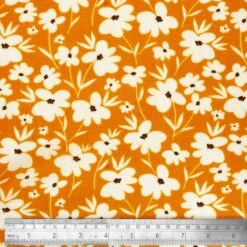 Linen Viscose Blend Fabric Superior Softness Bonnie Floral Flower 142cm Wide -OHSEWCRAFTY linen viscose blend fabric superior softness bonnie floral flower 142cm wide 1