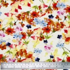 Linen Viscose Blend Fabric Superior Softness Cece Floral Flower 142cm Wide -OHSEWCRAFTY linen viscose blend fabric superior softness cece floral flower 142cm wide 1