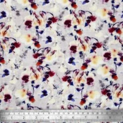 Linen Viscose Blend Fabric Superior Softness Christine Floral Soft 142cm Wide -OHSEWCRAFTY linen viscose blend fabric superior softness christine floral soft 142cm wide 2