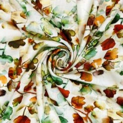 Linen Viscose Blend Fabric Superior Softness Isabella Floral Flower 142cm Wide -OHSEWCRAFTY linen viscose blend fabric superior softness isabella floral flower 142cm wide 2