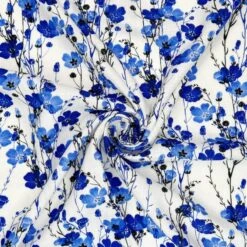 Linen Viscose Blend Fabric Superior Softness Isla Floral Soft 142cm Wide -OHSEWCRAFTY linen viscose blend fabric superior softness isla floral soft 142cm wide 1