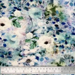 Linen Viscose Blend Fabric Superior Softness Josephine Floral Soft 142cm Wide -OHSEWCRAFTY linen viscose blend fabric superior softness josephine floral soft 142cm wide 2