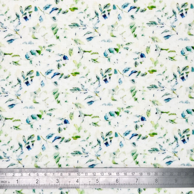 Linen Viscose Blend Fabric Superior Softness Karis Floral Flower 142cm Wide 4 Linen Viscose Blend Fabric Superior Softness Karis Floral Flower 142cm Wide - Image 2