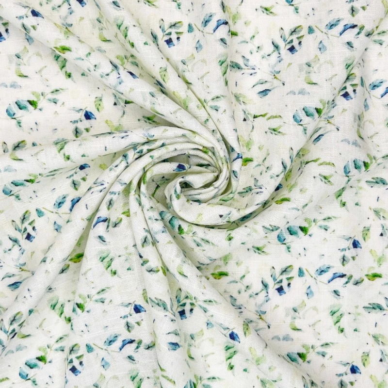 Linen Viscose Blend Fabric Superior Softness Karis Floral Flower 142cm Wide 5 Linen Viscose Blend Fabric Superior Softness Karis Floral Flower 142cm Wide - Image 3
