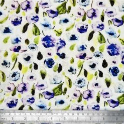 Linen Viscose Blend Fabric Superior Softness Louisa Floral Flower 142cm Wide -OHSEWCRAFTY linen viscose blend fabric superior softness louisa floral flower 142cm wide 1