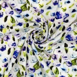 Linen Viscose Blend Fabric Superior Softness Louisa Floral Flower 142cm Wide -OHSEWCRAFTY linen viscose blend fabric superior softness louisa floral flower 142cm wide 2