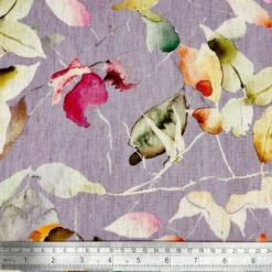 Linen Viscose Blend Fabric Superior Softness Maison Floral Flower 142cm Wide -OHSEWCRAFTY linen viscose blend fabric superior softness maison floral flower 142cm wide 1