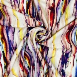 Linen Viscose Blend Fabric Superior Softness Melissa Abstract Lines 142cm Wide -OHSEWCRAFTY linen viscose blend fabric superior softness melissa abstract lines 142cm wide 2