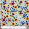 Linen Viscose Blend Fabric Superior Softness Ocean Floral Flower 142cm Wide -OHSEWCRAFTY linen viscose blend fabric superior softness ocean floral flower 142cm wide