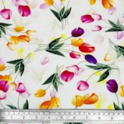 Linen Viscose Blend Fabric Superior Softness Olivia Floral Soft 142cm Wide -OHSEWCRAFTY linen viscose blend fabric superior softness olivia floral soft 142cm wide 2