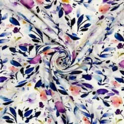 Linen Viscose Blend Fabric Superior Softness Theresa Floral Flower 142cm Wide -OHSEWCRAFTY linen viscose blend fabric superior softness theresa floral flower 142cm wide 2