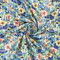 Linen Viscose Blend Fabric Superior Softness Willow Floral Flower 142cm Wide -OHSEWCRAFTY linen viscose blend fabric superior softness willow floral flower 142cm wide 2