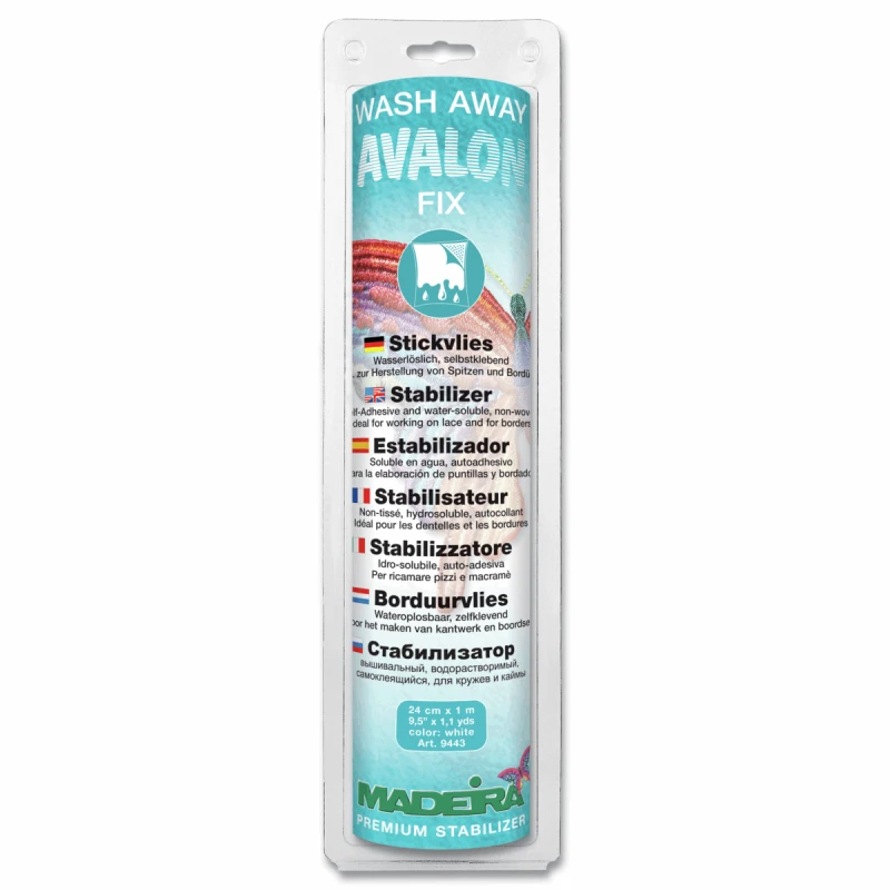 Madeira Stabilizer: Wash-Away: Avalon Fix,Plus,Ultra Or Film 3 Madeira Stabilizer: Wash-Away: Avalon Fix,Plus,Ultra Or Film