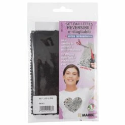 Marbet Reversible Mermaid Flip Sequin Fabric Iron On Craft Patch 40cm X 14cm