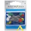 Milward Sewing Pins 54mm Straight Quilters Plastic Head 2114101 -OHSEWCRAFTY milward sewing pins 54mm straight quilters plastic head 2114101