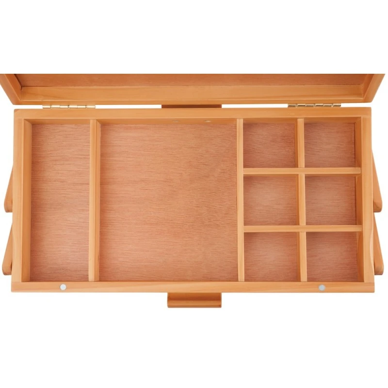 Milward Wooden Pine Sewing Box Cantilever Craft 3 Tier 8 Milward Wooden Pine Sewing Box Cantilever Craft 3 Tier - Image 6