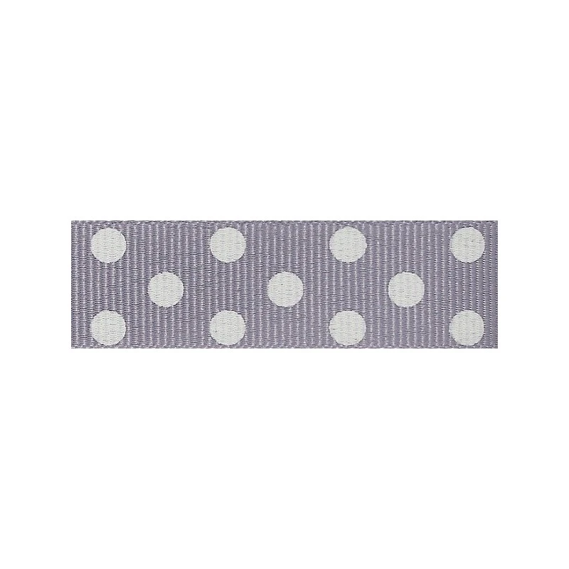 Natural Charms Spot Grosgrain Berisfords Ribbon 4m X 15mm 3 Natural Charms Spot Grosgrain Berisfords Ribbon 4m X 15mm