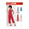New Look Sewing Pattern N6616 Misses' Jumpsuit Playsuit Maxi Dress Fitted Bodice -OHSEWCRAFTY new look sewing pattern n6616 misses jumpsuit playsuit maxi dress fitted bodice