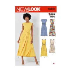 New Look Sewing Pattern N6618 Misses' Dress' Slim Fitted With Waist Tie