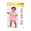 New Look Sewing Pattern N6628 Babies' Dress And Pantaloon Button Fastenings -OHSEWCRAFTY new look sewing pattern n6628 babies dress and pantaloon button fastenings