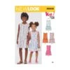 New Look Sewing Pattern N6630 Children's Girls' Dresses With Dropped Waist