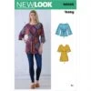 New Look Sewing Pattern N6638 Misses' Knit Tops Tunic -OHSEWCRAFTY new look sewing pattern n6638 misses knit tops tunic