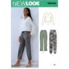 New Look Sewing Pattern N6644 Misses' Cargo Pants And Knit Top -OHSEWCRAFTY new look sewing pattern n6644 misses cargo pants and knit top