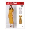 New Look Sewing Pattern N6650 Misses' Knit Dress And Belt -OHSEWCRAFTY new look sewing pattern n6650 misses knit dress and belt