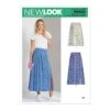 New Look Sewing Pattern N6659 Misses' Pleated Skirts -OHSEWCRAFTY new look sewing pattern n6659 misses pleated skirts