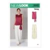 New Look Sewing Pattern N6662 Misses' Drape Top & Wide-Leg Trousers -OHSEWCRAFTY new look sewing pattern n6662 misses drape top wide leg trousers