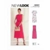 New Look Sewing Pattern N6667 Misses' Classic Straight Dress With Sleeve Options -OHSEWCRAFTY new look sewing pattern n6667 misses classic straight dress with sleeve options