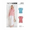 New Look Sewing Pattern N6672 Misses' Top Or Tunic With Pleat & Trim Details 2 New Look Sewing Pattern N6672 Misses' Top Or Tunic With Pleat & Trim Details -OHSEWCRAFTY new look sewing pattern n6672 misses top or tunic with pleat trim details