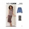 New Look Sewing Pattern N6685 Misses' Pull On Top With Front Draped Neckline -OHSEWCRAFTY new look sewing pattern n6685 misses pull on top with front draped neckline