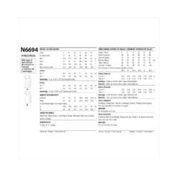 New Look Sewing Pattern N6694 Misses' Asymmetric Wrap Shirt Dress Puff Sleeves -OHSEWCRAFTY new look sewing pattern n6694 misses asymmetric wrap shirt dress puff sleeves 2