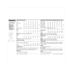 New Look Sewing Pattern N6695 Misses' Dresses With Sleeve Frill & Skirt Options -OHSEWCRAFTY new look sewing pattern n6695 misses dresses with sleeve frill skirt options 2