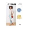New Look Sewing Pattern N6698 Misses' Top Sleeve Variations And Front Detail -OHSEWCRAFTY new look sewing pattern n6698 misses top sleeve variations and front detail