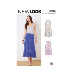 New Look Sewing Pattern N6702 Misses' Long Skirt With Slightly Flared Hem
