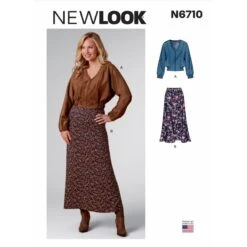 New Look Sewing Pattern N6710 Misses Waist Length Jacket Midi Length Skirt